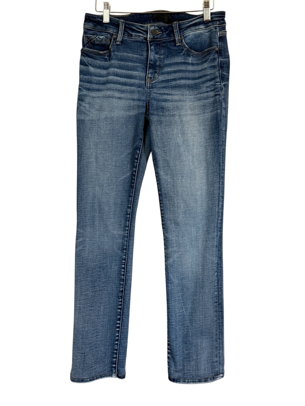Buckle Black Fit No. 53 Straight Jeans Medium Wash Stretch Mid Rise Women’s 27